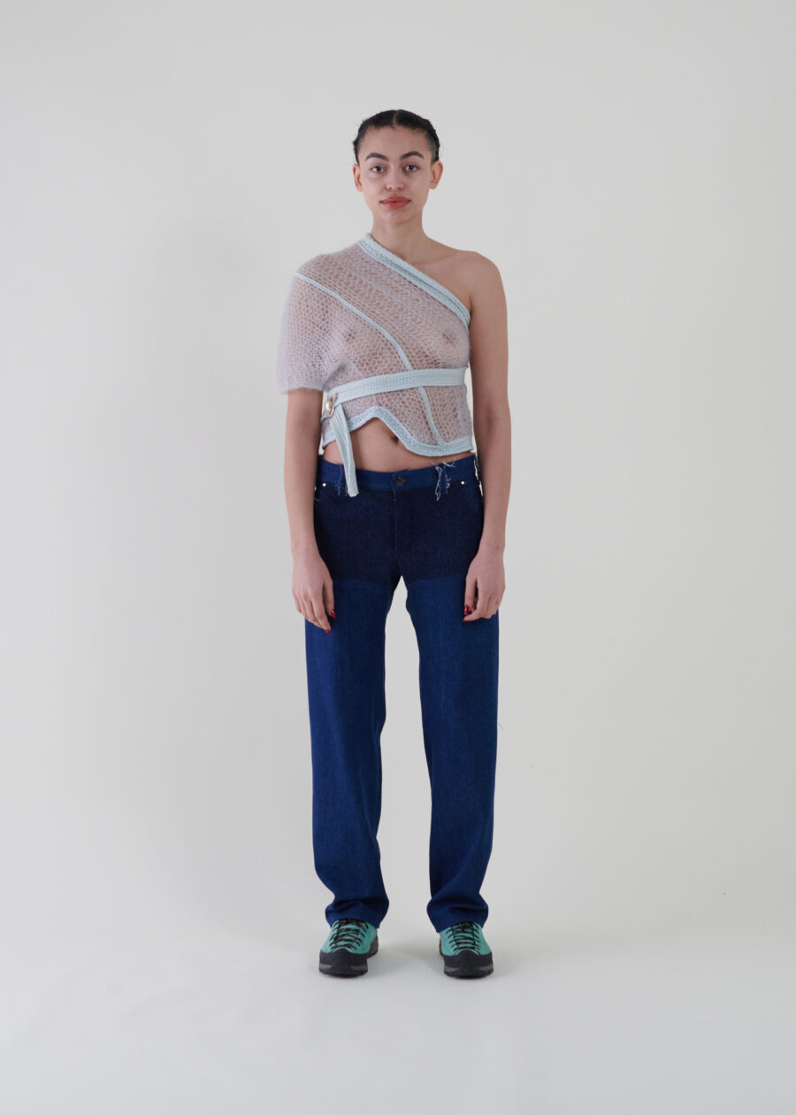 Sustainable fashion with upcycled raw denim from Aldwin Teva William