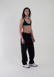 Sustainable fashion with upcycled wool tailored trousers from Aldwin Teva William
