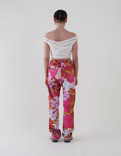 Sustainable fashion with upcycled cotton corduroy trousers from Aldwin Teva William