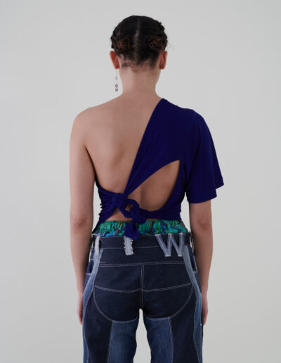 Sustainable fashion with upcycled viscose jersey top from Aldwin Teva William