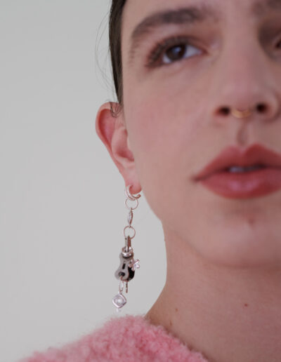 Sustainable fashion and jewlery with zirconias and upcycled elements from Aldwin Teva William